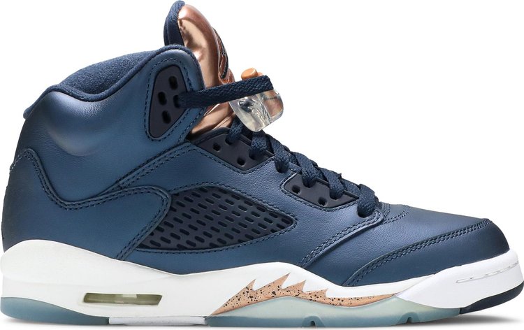 

Кроссовки Air Jordan 5 Retro GS Bronze, синий