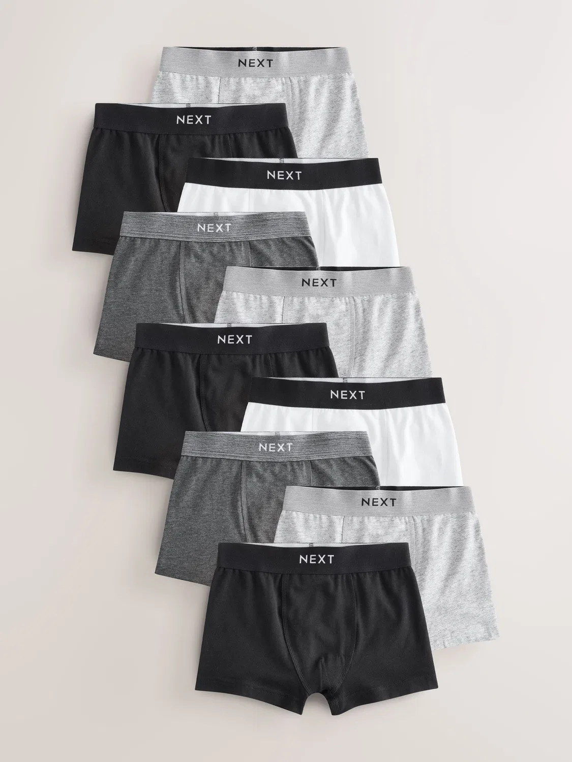 Трусы 10 шт, хлопок, Monochrome Trunks Next, монохромный