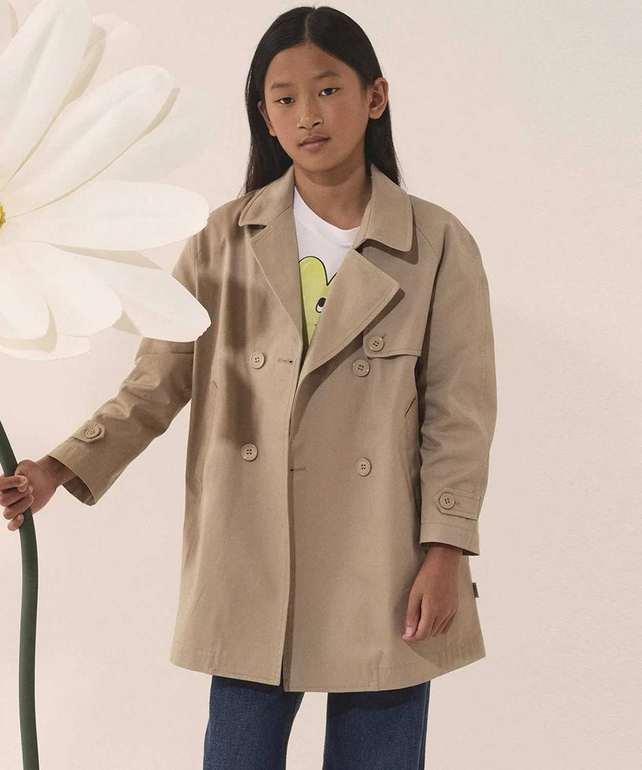 Детский тренчкот MM6 Maison Margiela, Beige