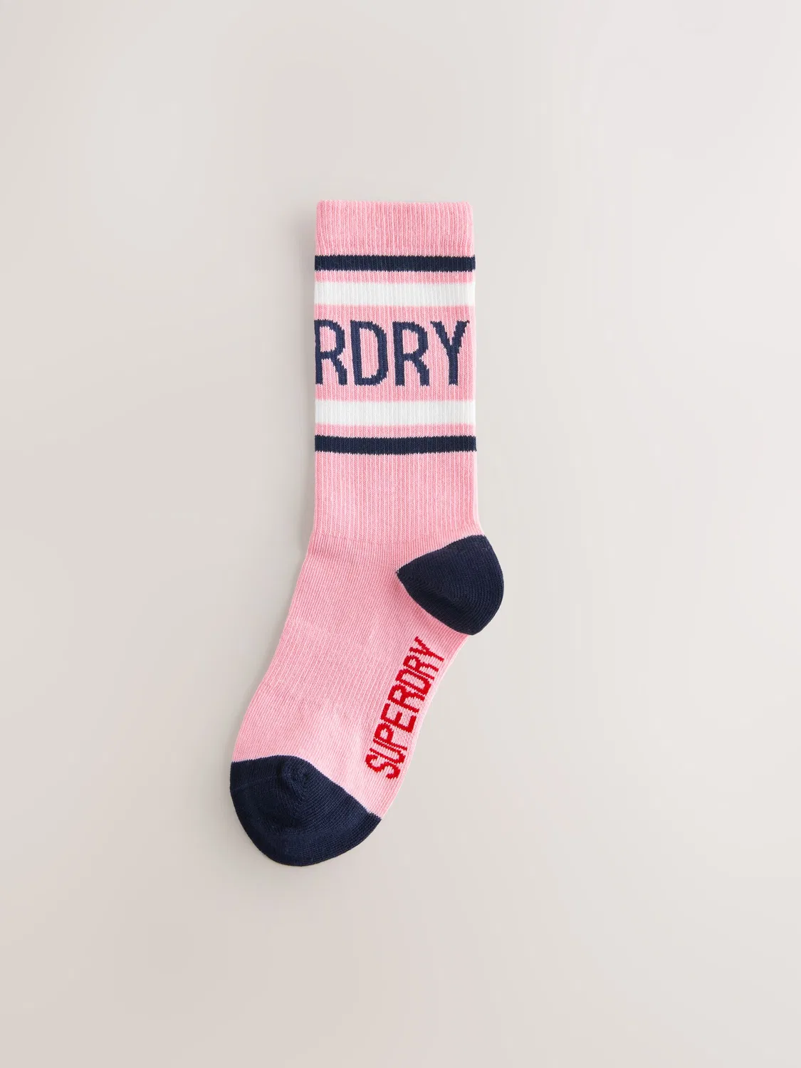 Носки, 3 пары Superdry, розовый/темно-синий/белый — фото 3
