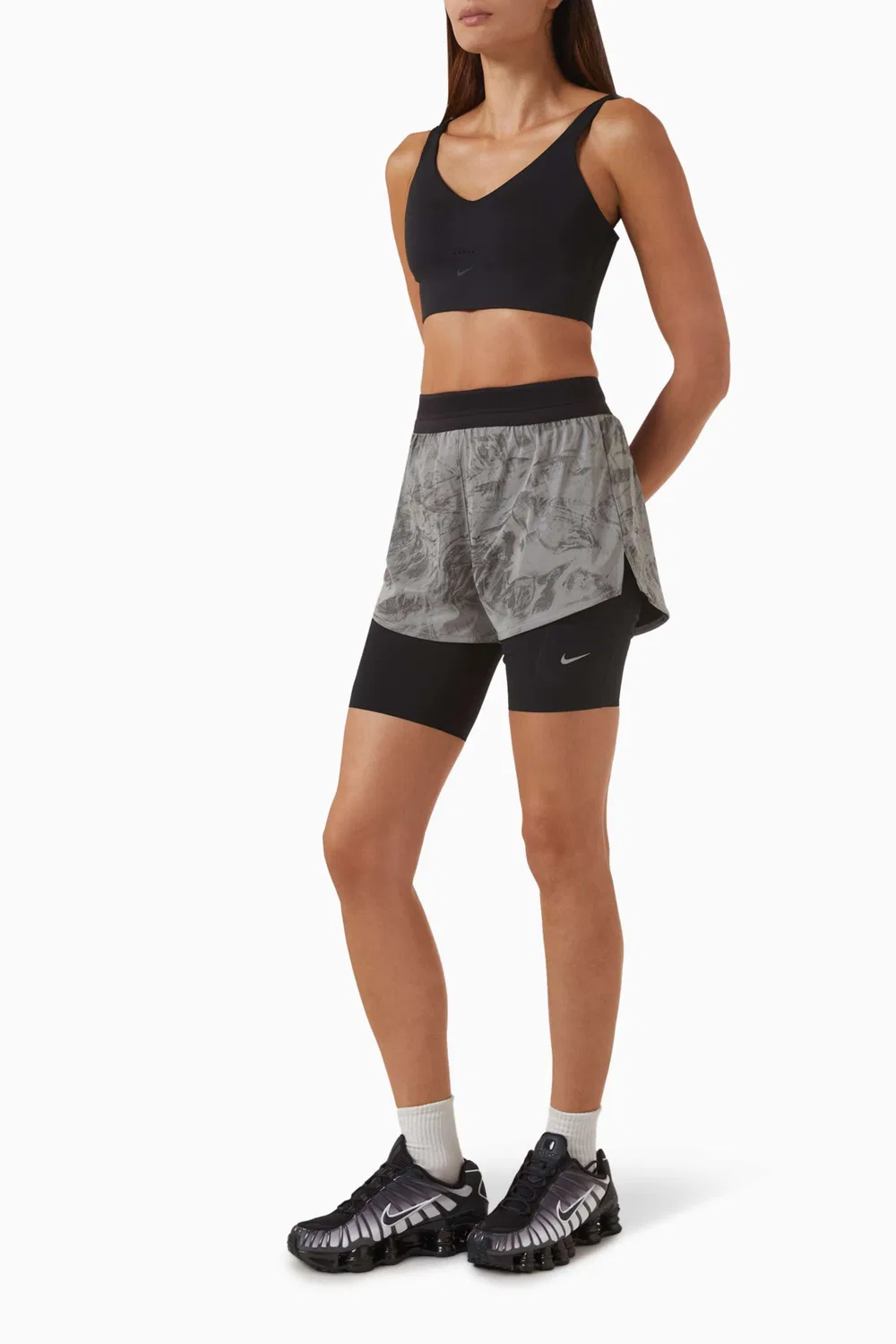 Шорты спортивные 2-в-1 с отражающими элементами Nike — фото 2