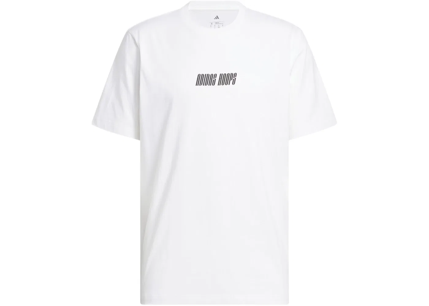 Мужская футболка с принтом Adidas, White Black