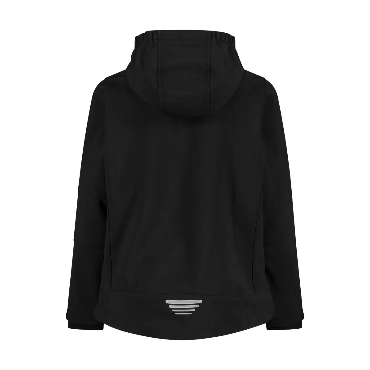 Детская софтшелл-куртка с капюшоном Fix Hood Cmp, Черный — фото 4