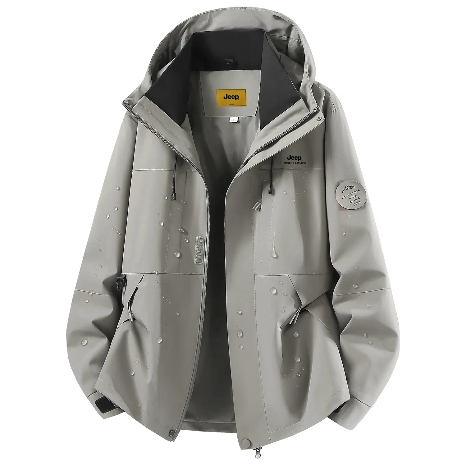 Детская куртка с капюшоном, модель Unisex Hooded, Jeep, угольно-серый