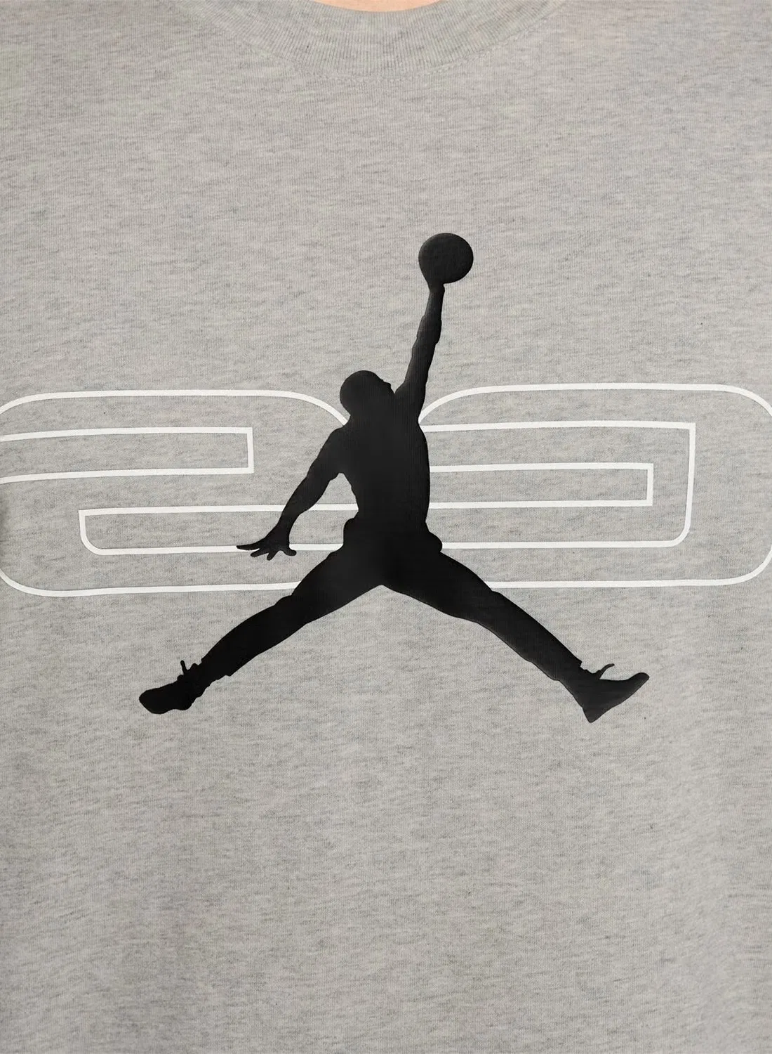 Футболка с принтом Dri-Fit Sport Jumpman 23 Jordan, серая — фото 3