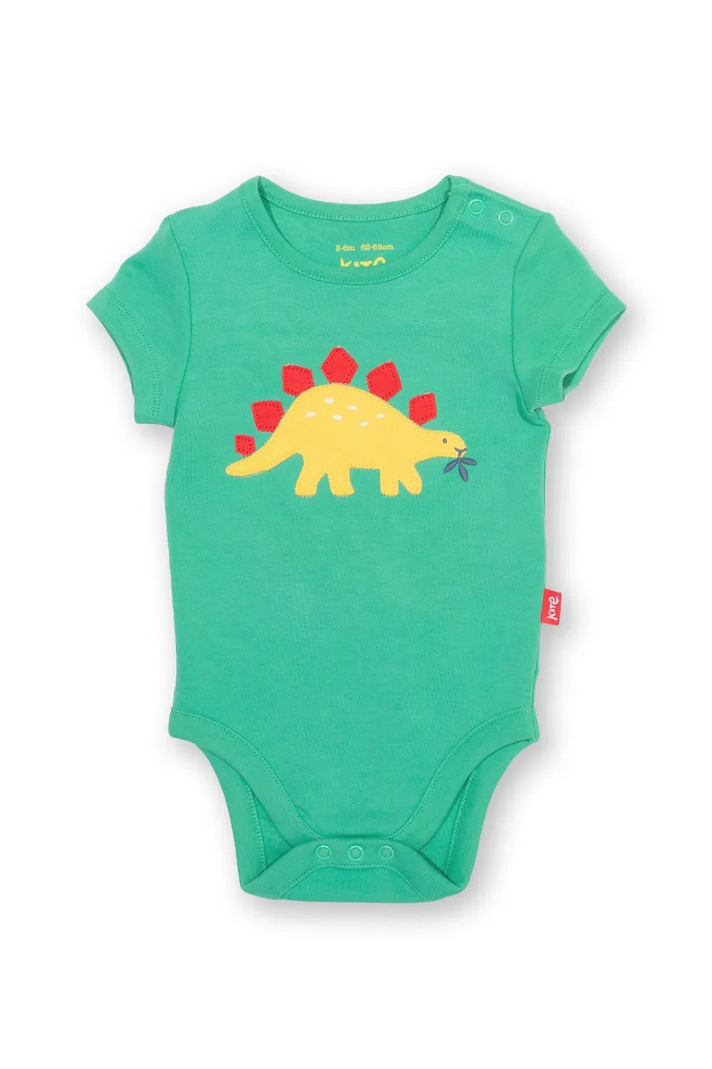Детское боди из органического хлопка Baby dino day Kite, Green