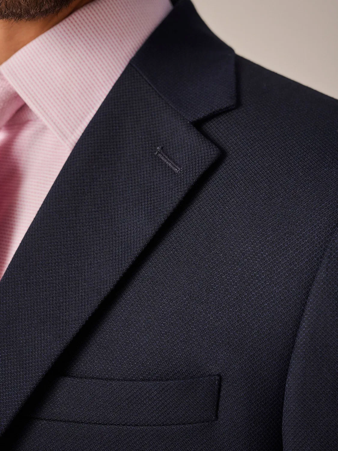 Пиджак костюмный текстурированный, Slim Fit Next, темно-синий — фото 4