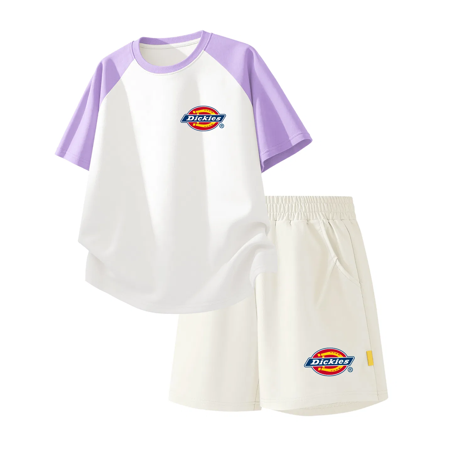 Детский спортивный комплект из 2 предметов с логотипом S Logo K Purple White и S Logo K_Bottom Right Mist White, Dickies