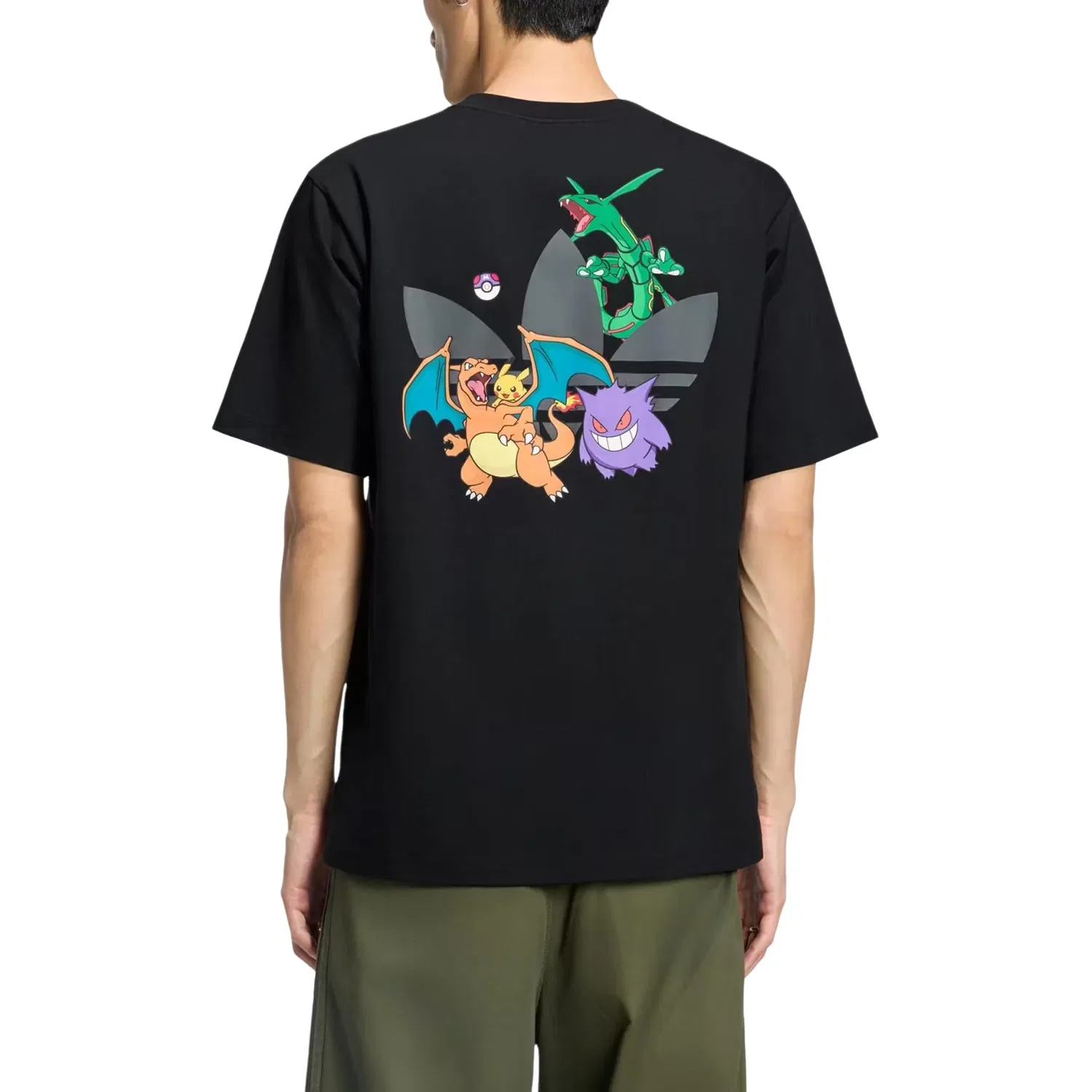 Мужская футболка Pokemon T-Shirt Tokyo 1 T-Shirt Asia Sizing 'Black' adidas, черный — фото 3