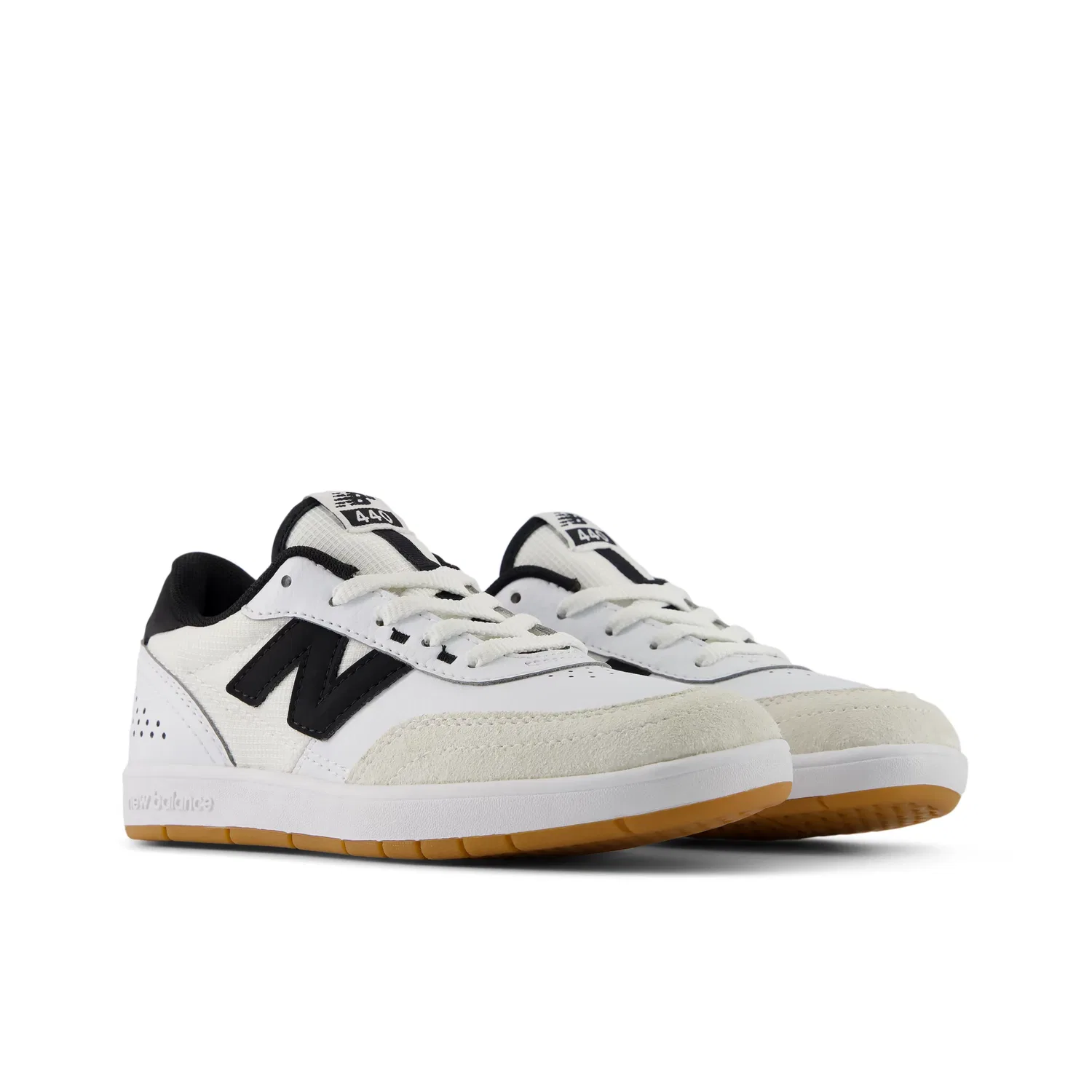 Детские кроссовки с шнуровкой 440v2 New Balance, Sea Salt With Black — фото 2