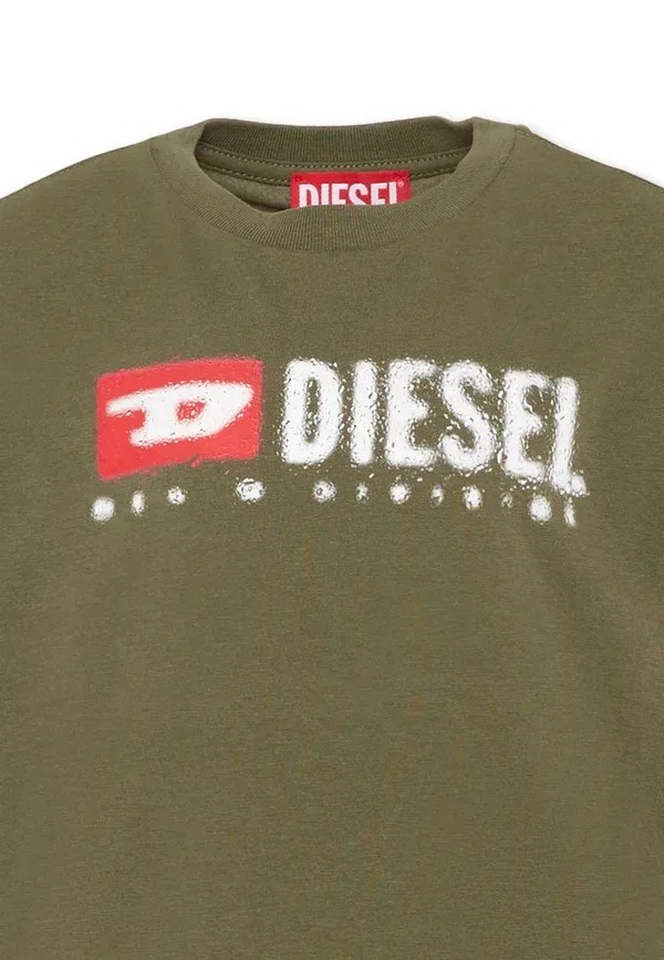 Футболка унисекс - футболка с принтом Diesel, зеленый — фото 3