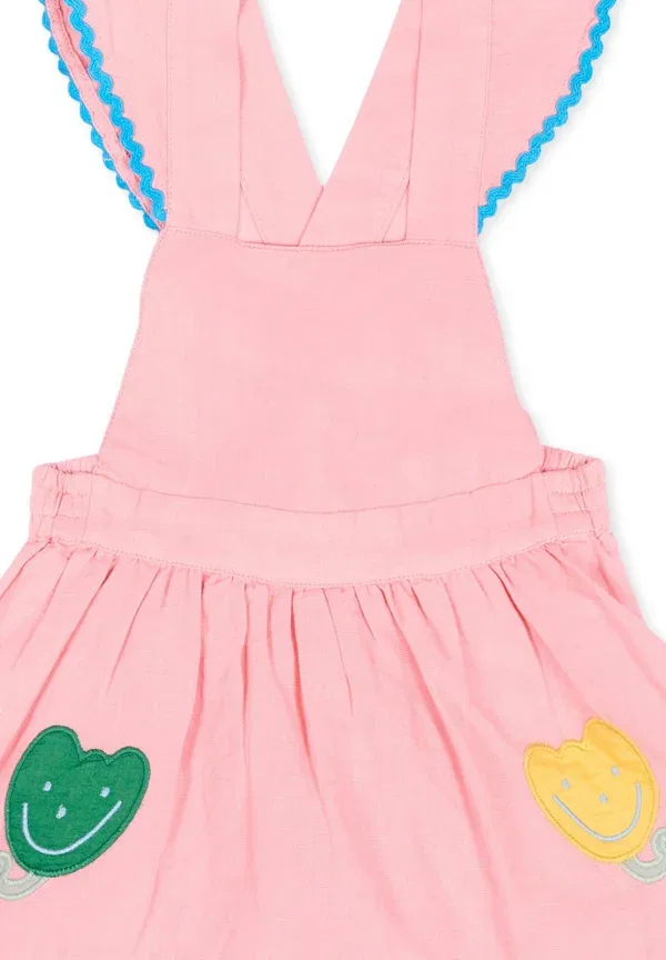 Платье с вышивкой Set day dress Stella Mccartney Kids, розовый — фото 3
