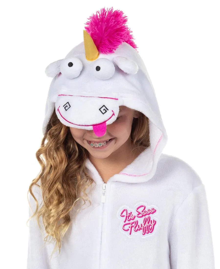 Пижама-комбинезон с капюшоном Fluffy Unicorn Minions, Белый — фото 2