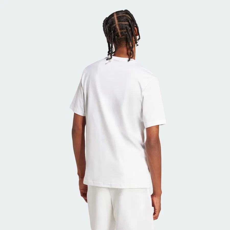 Футболка с принтом JD4913 M FI 3bar Tee adidas, Белый — фото 2