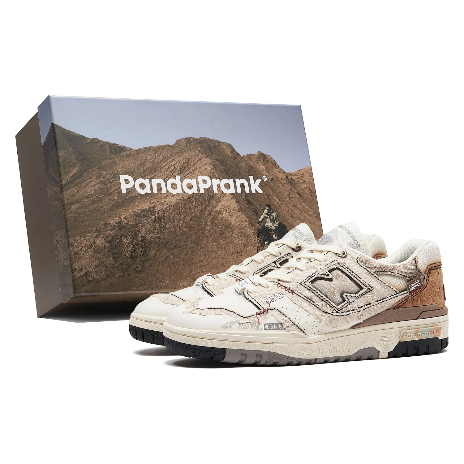 

Кроссовки New Balance NB 550 Vintage Unisex Low-Top, бежевый/коричневый