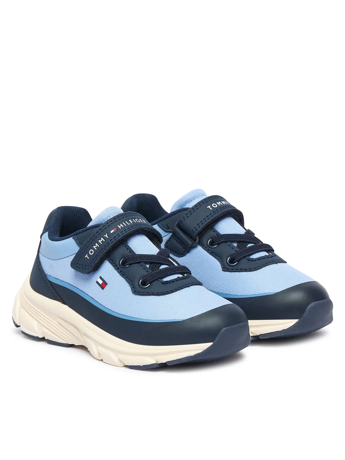 Кроссовки для мальчика Low Cut Lace-Up/Velcro Sneaker Tommy Hilfiger, синий — фото 2
