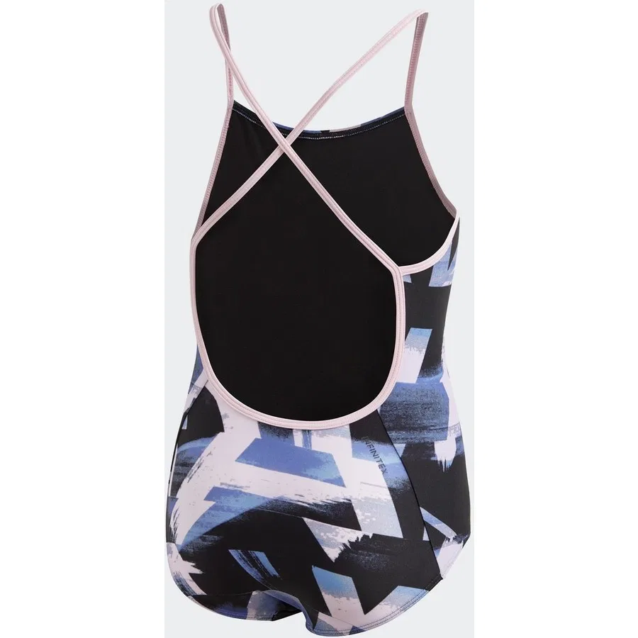 Детский купальник с принтом adidas DQ3374 Ya Aop 1Pc, Темно-синий — фото 2