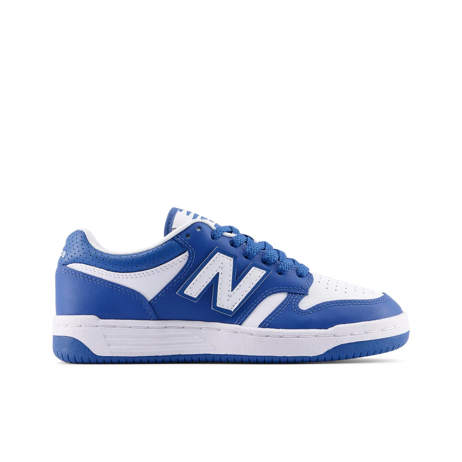 Детские кроссовки для мальчиков баскетбольные 480 V1 Lace-up New Balance, Blue White Agate — фото 3