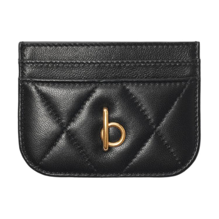 

Burberry Кожаный картхолдер мужской черный
