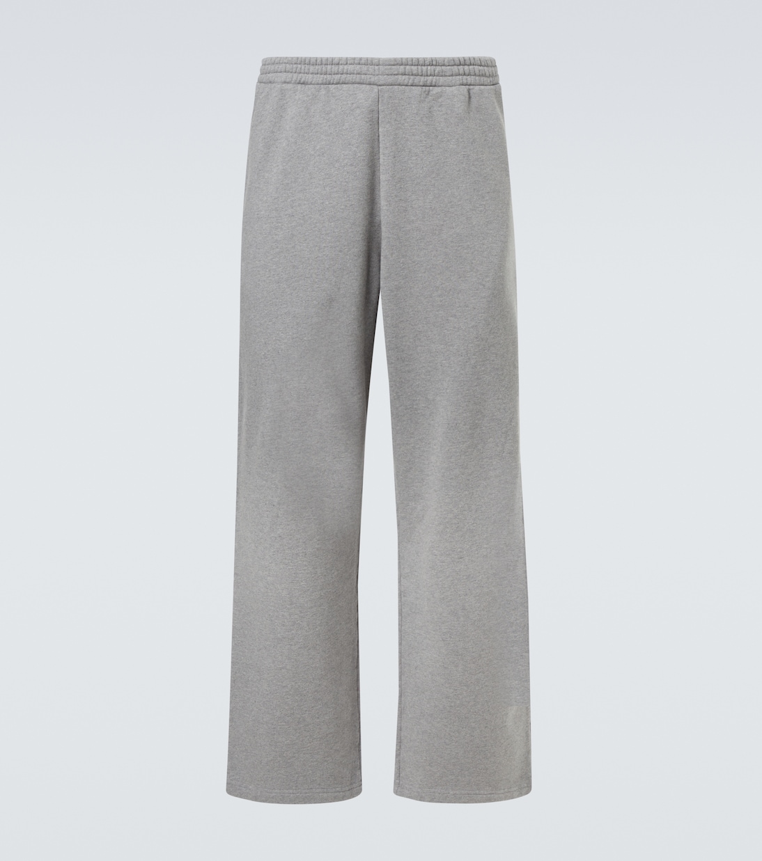 

Хлопковые джерси широкие спортивные брюки Balenciaga, Dark Heather Grey