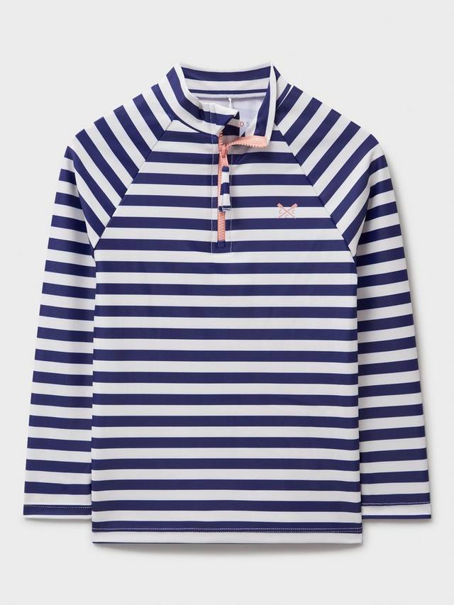 

Детский полосатый лонгслив-рашгард Crew Clothing, Navy/White