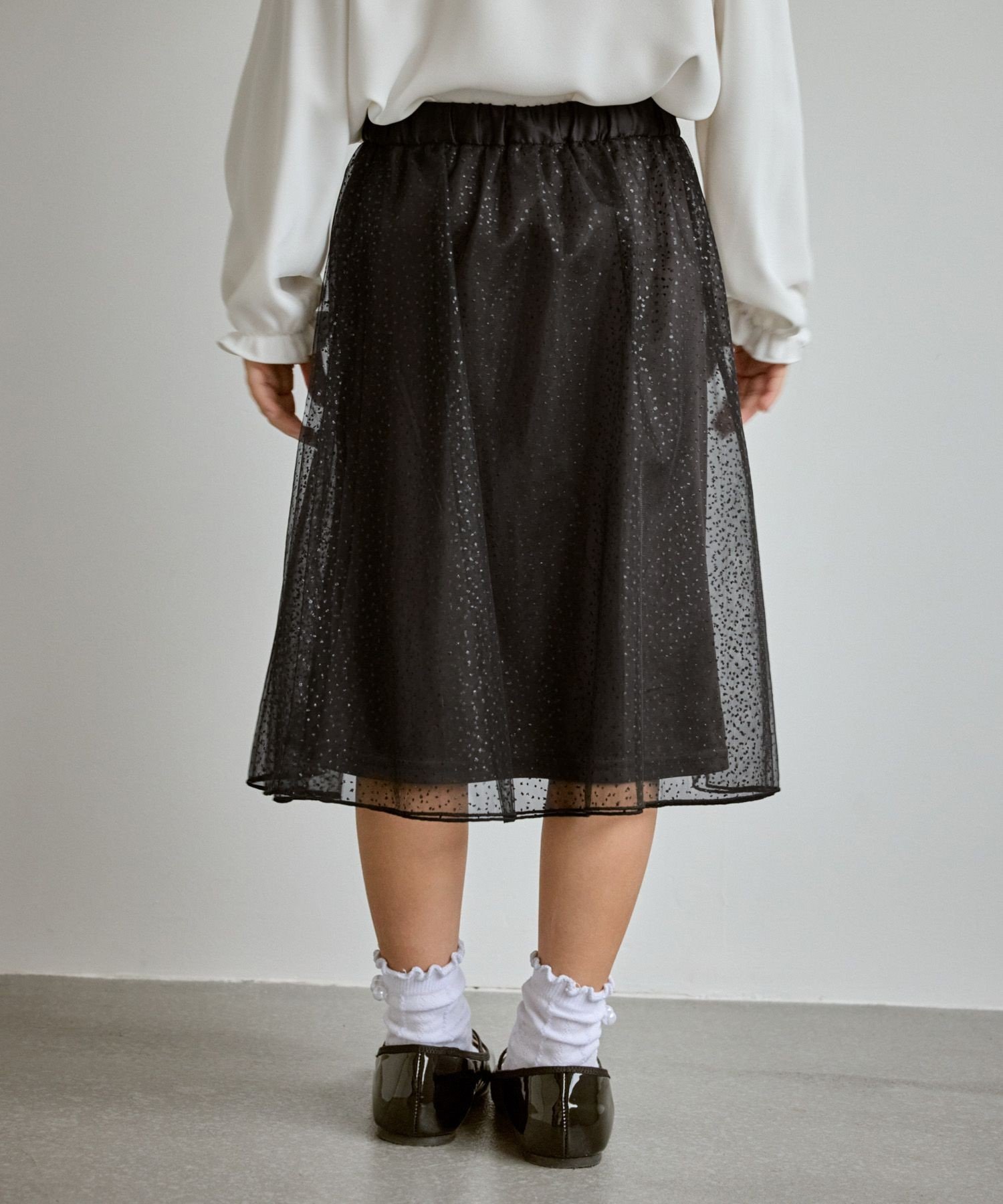 Блестящая юбка из тюля ROPE' PICNIC KIDS, Black (01) — фото 2