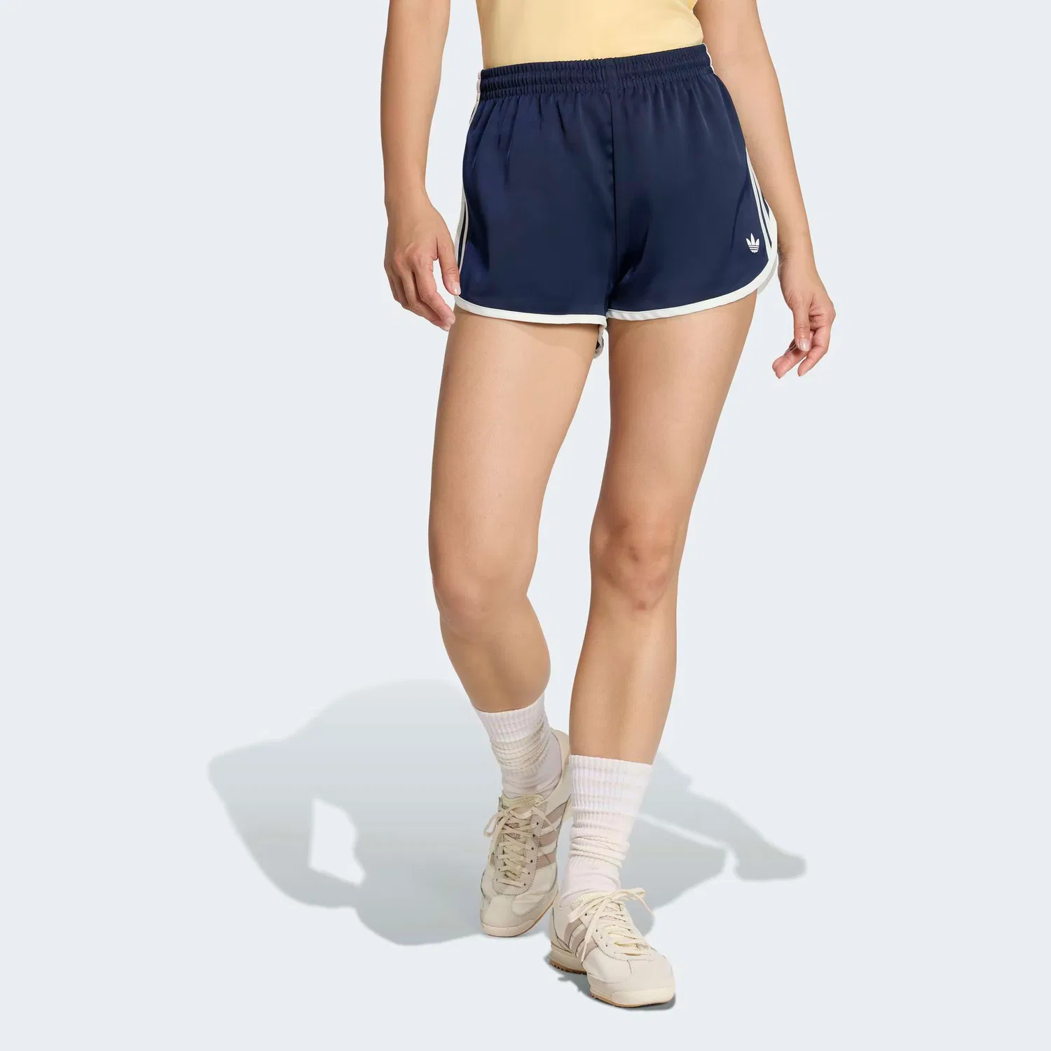 Шорты Adidas Originals свободного кроя Sprinter темно-синего цвета — фото 3