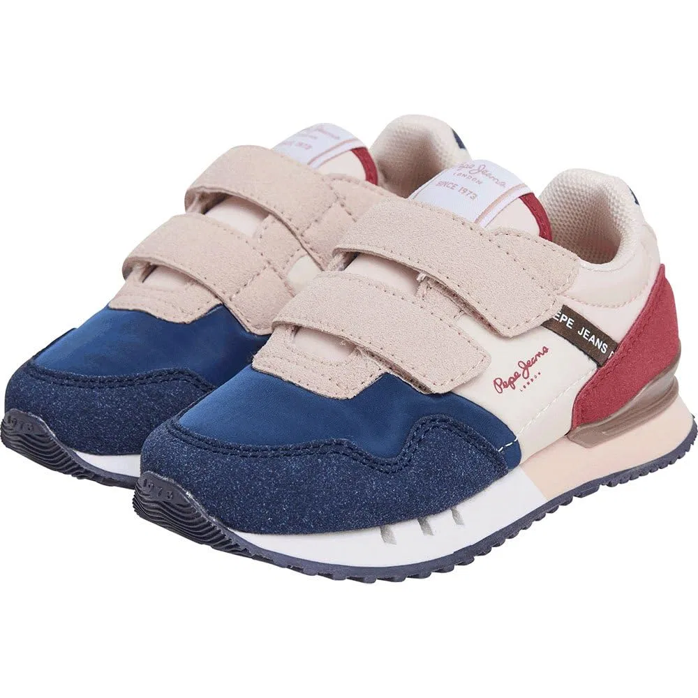 Детские кроссовки для девочек с комбинированным верхом London Colors Gk Pepe Jeans, Blue Jarman Blue — фото 3