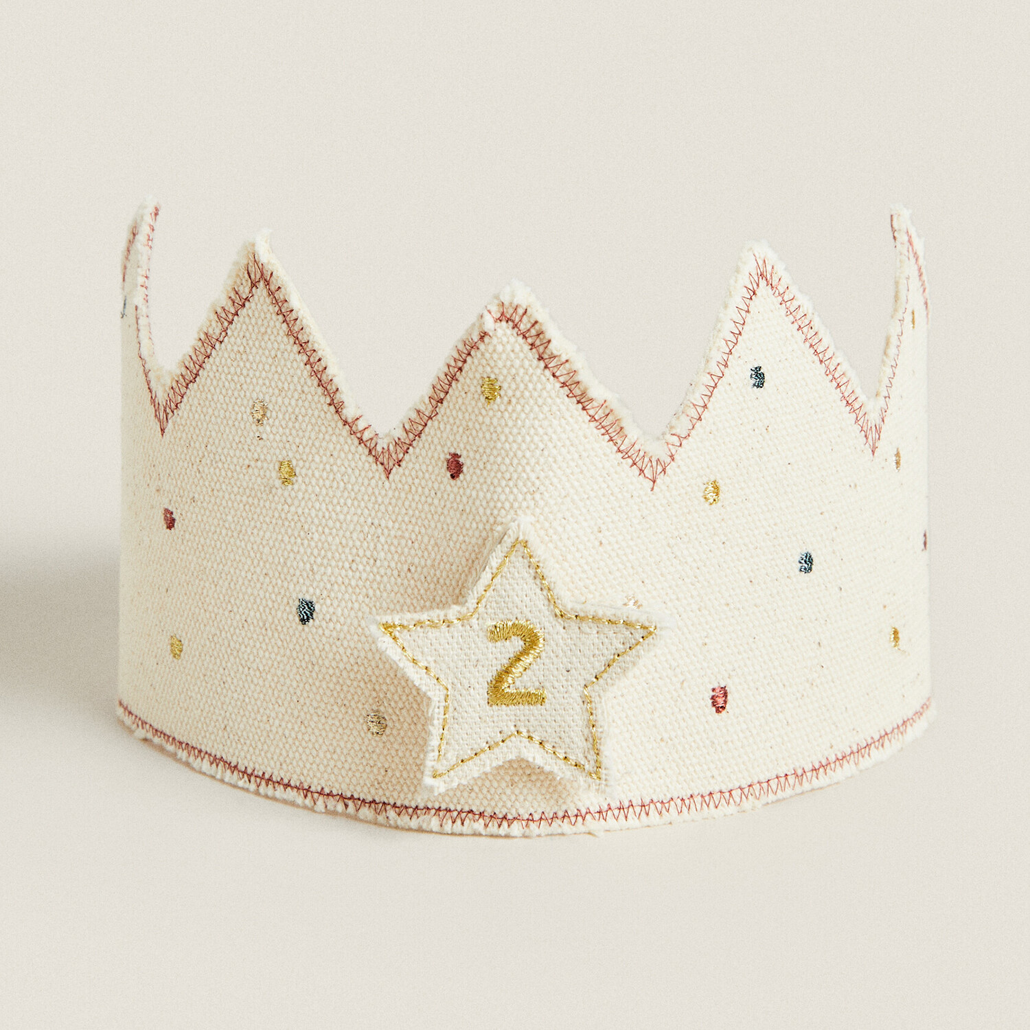 

Корона из ткани на день рождения Zara Home, бежевый