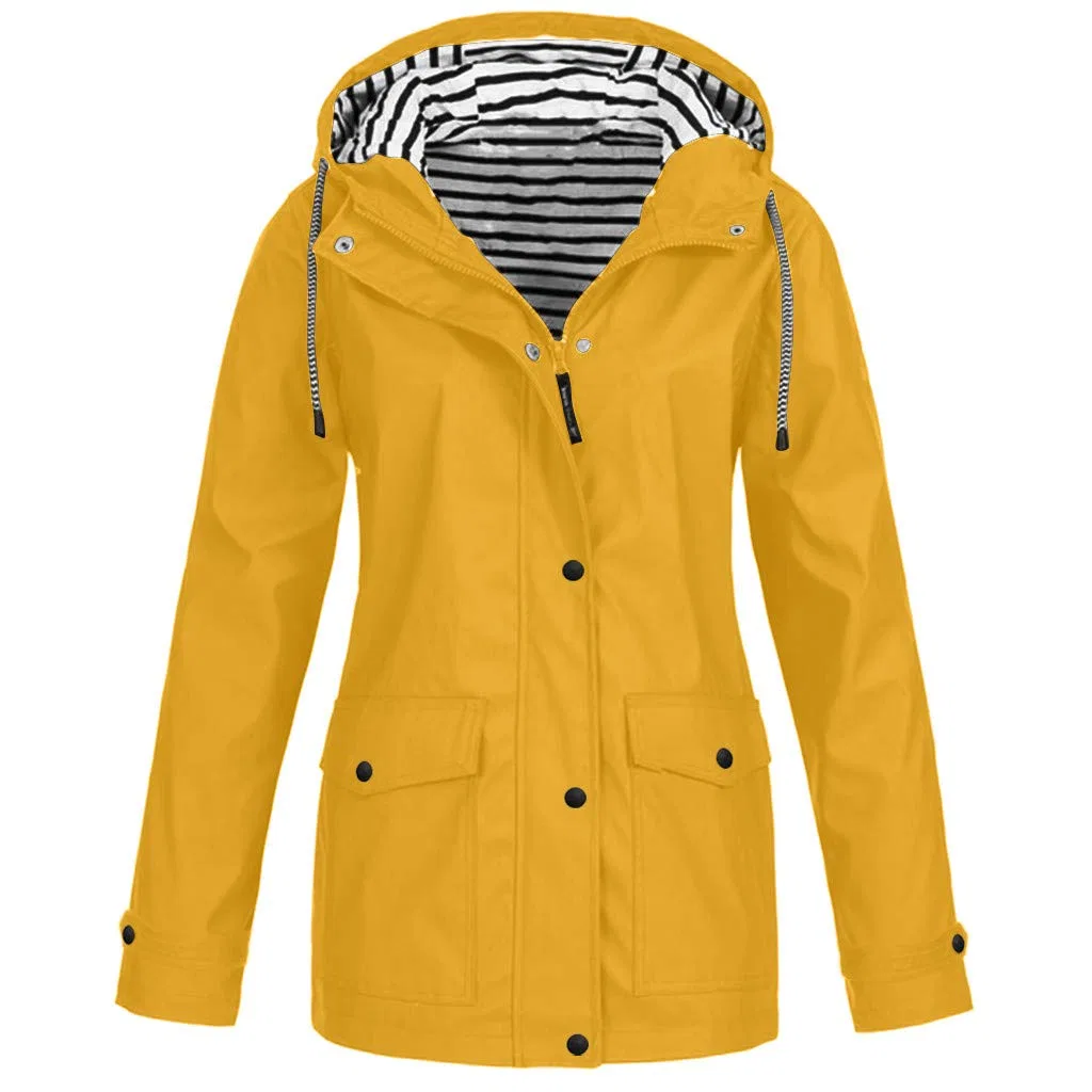 Женская водонепроницаемая куртка с капюшоном Windbreaker, 111 — фото 3