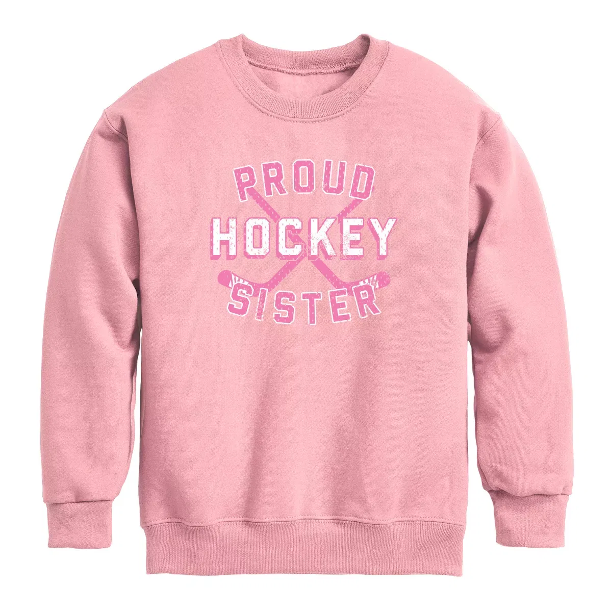 Детское худи для мальчиков с принтом Proud Hockey Sister Instant Message, Mauve