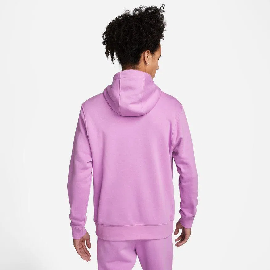 Мужское худи из флиса с капюшоном Nike Sportswear Club Fleece, Fluoreszierendes Magenta — фото 2