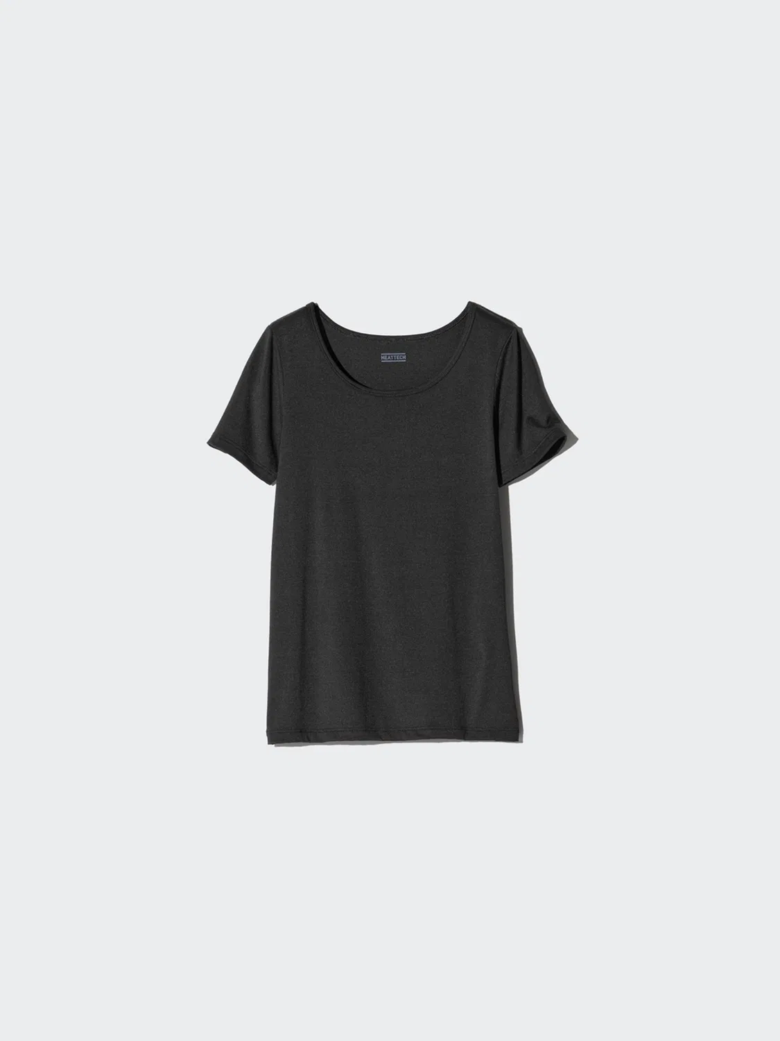 Футболка детская с коротким рукавом и U-образным вырезом HEATTECH Uniqlo, белый — фото 3