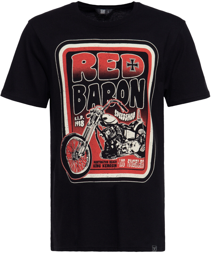 

Футболка King Kerosin Red Baron Speedshop, Черный, Футболка King Kerosin Red Baron Speedshop