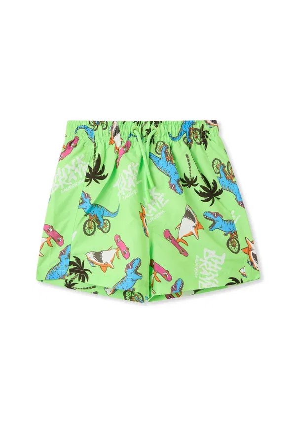 Плавки с принтом Boxer fantasia squali e dinosauri Terranova, Verde, зеленый