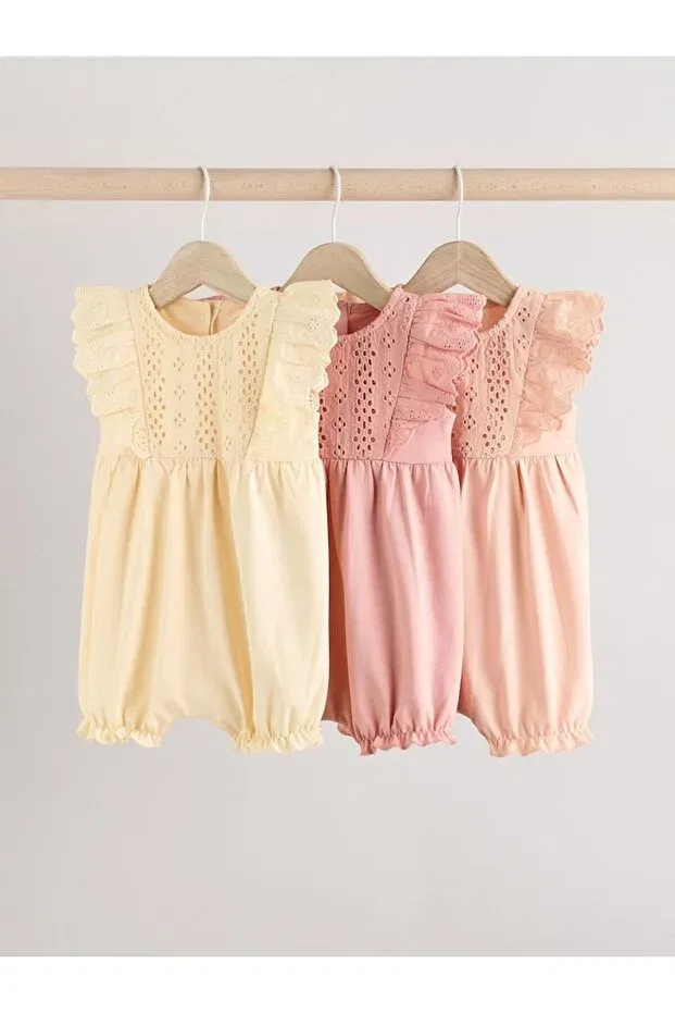 Детский комбинезон для девочек с кружевом Next Baby, Multicolor