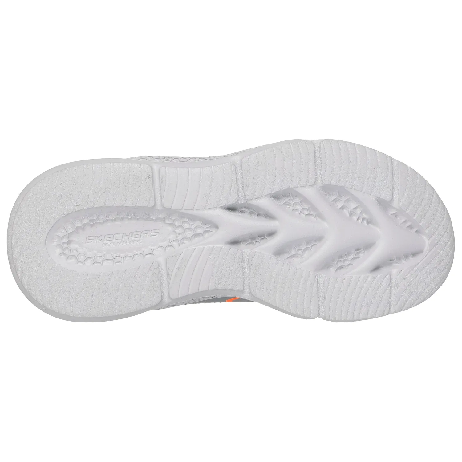 Детские кроссовки с подсветкой Skechers, Silver/Orange — фото 3