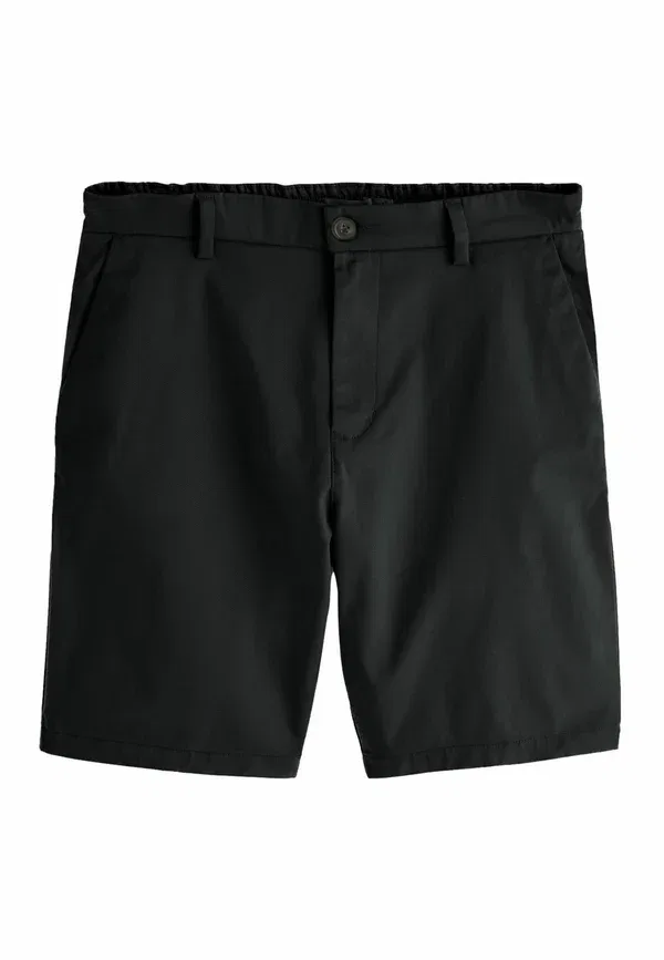 Шорты хлопковые Elasticated waist fit - stretch chino shorts Next, черный — фото 4