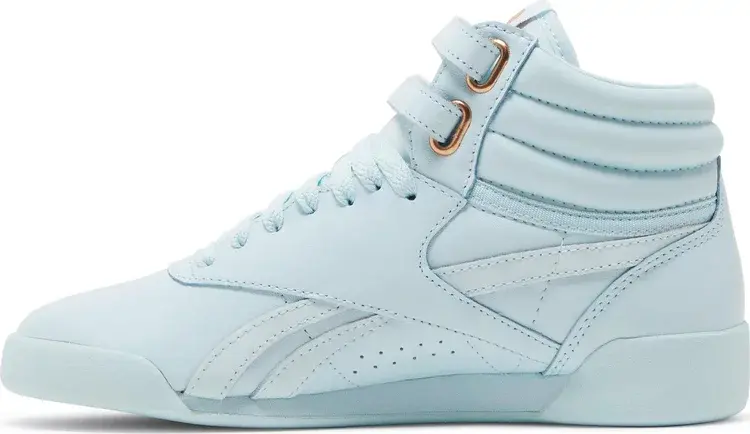 Кроссовки cardi b x freestyle high big kid 'glass blue' Reebok, синий — фото 4