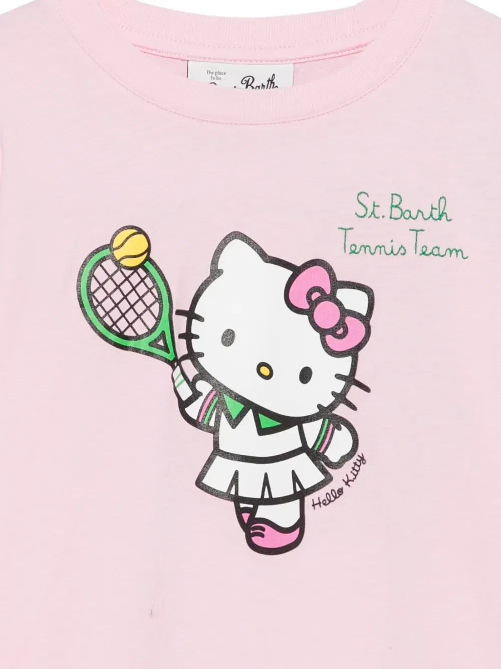 Футболка с длинным рукавом с принтом Hello Kitty MC2 Saint Barth Kids, розовый — фото 3