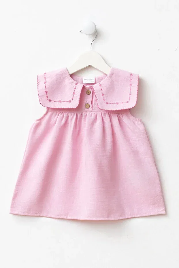 Детское платье для девочек с вышивкой Minipodyum, Pink — фото 3