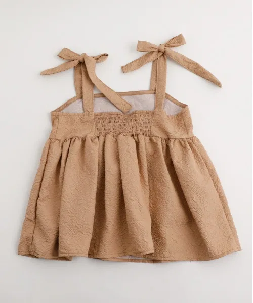 Детская туника с жаккардовым узором и лентой на плече URBAN CHERRY, Brown — фото 4