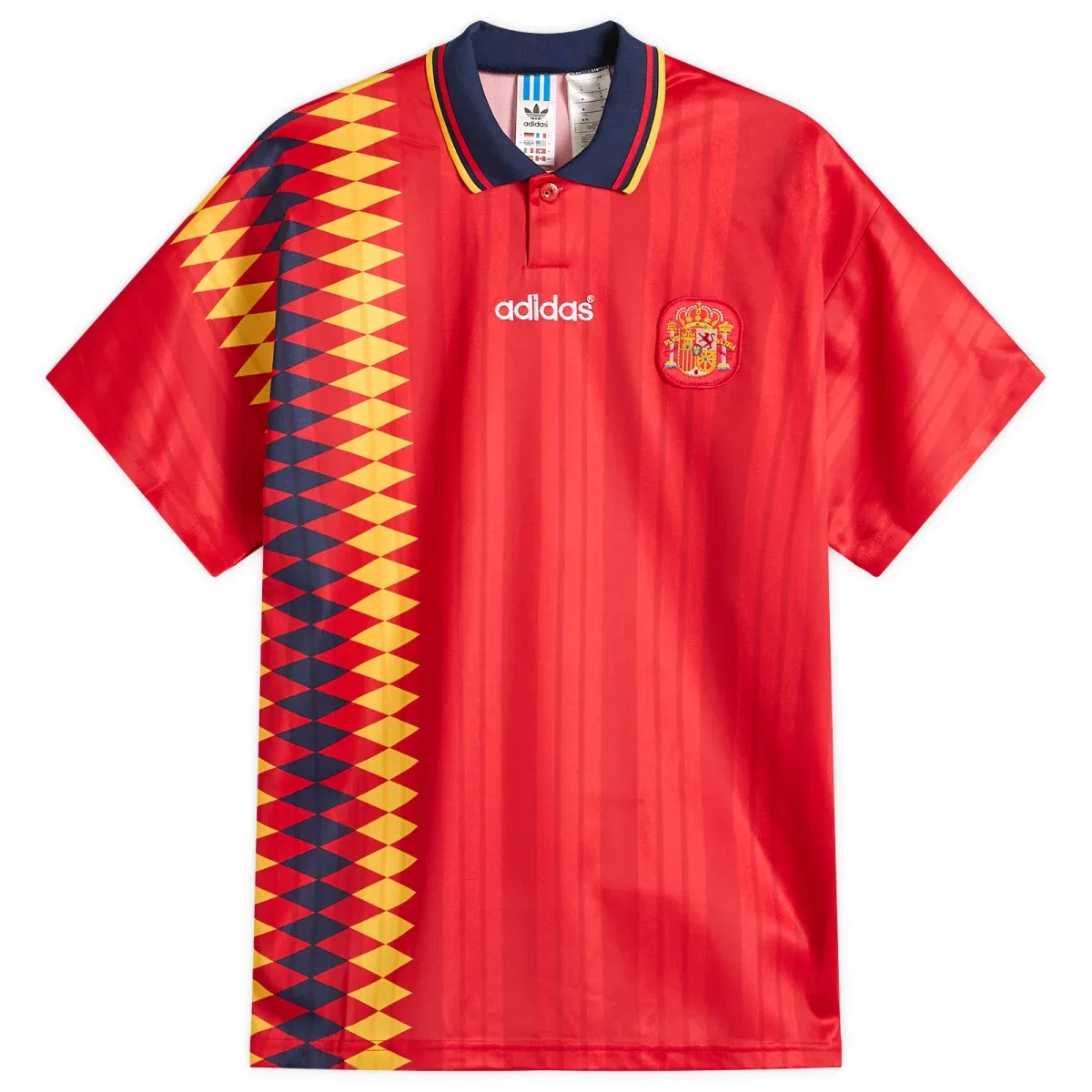 Футболка с воротником и принтом Spain Home Jersey 1994 Adidas, Collegiate Red