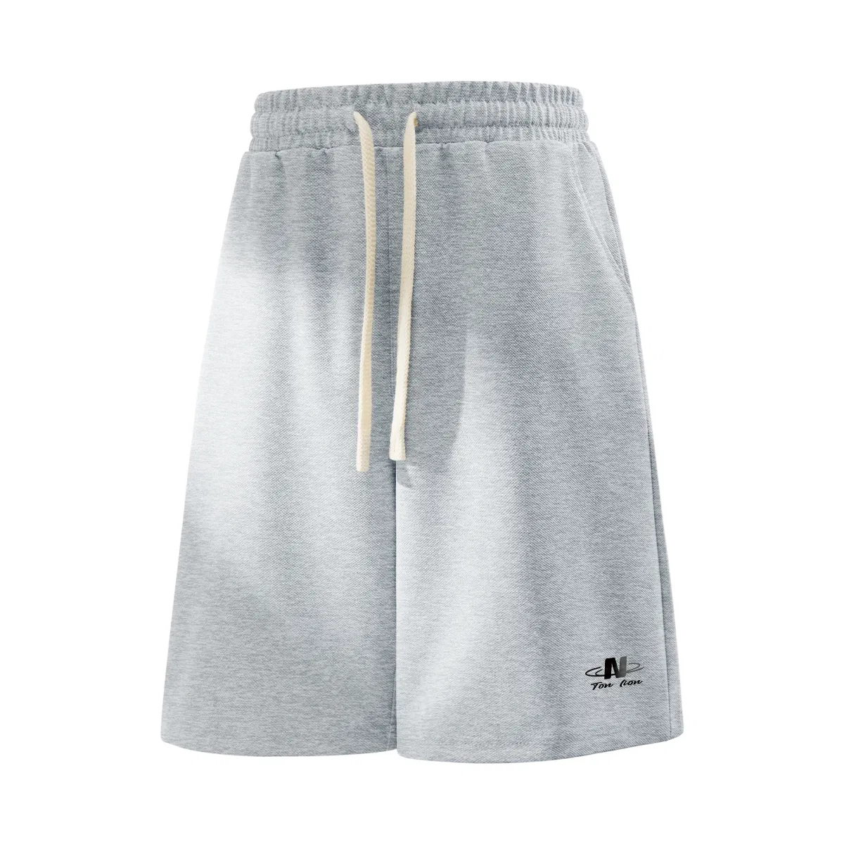 Детские шорты повседневные Tonlion, Heather Gray (Tn Gradient Letter Pants, Front Left Bottom Mark)