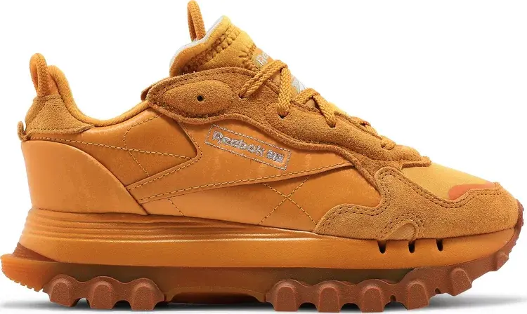 Кроссовки cardi b x wmns classic leather 'bright ochre' Reebok, апельсин — фото 2