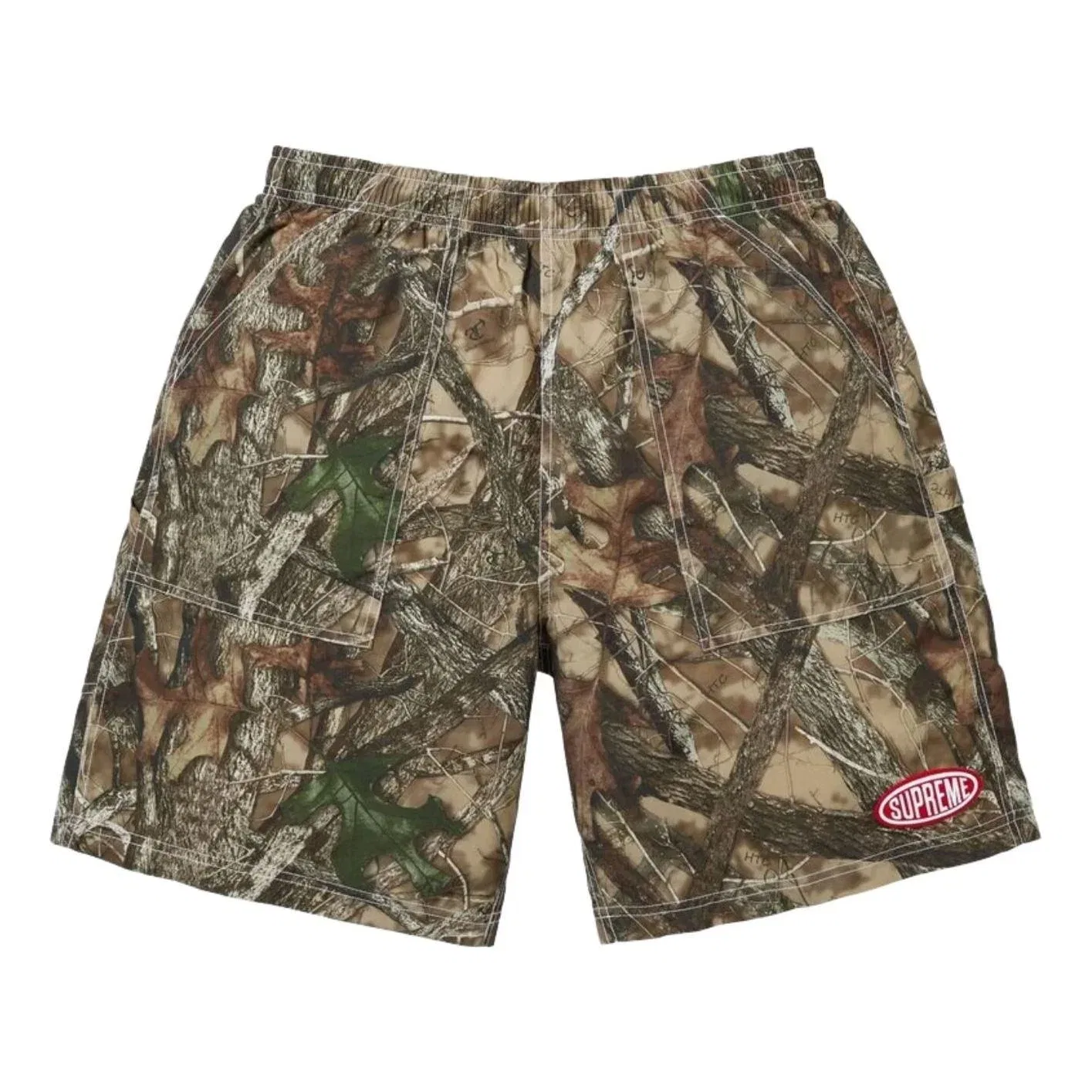 Мужские шорты из нейлона с камуфляжным принтом TrueTimber HTC Camo Supreme, коричневый