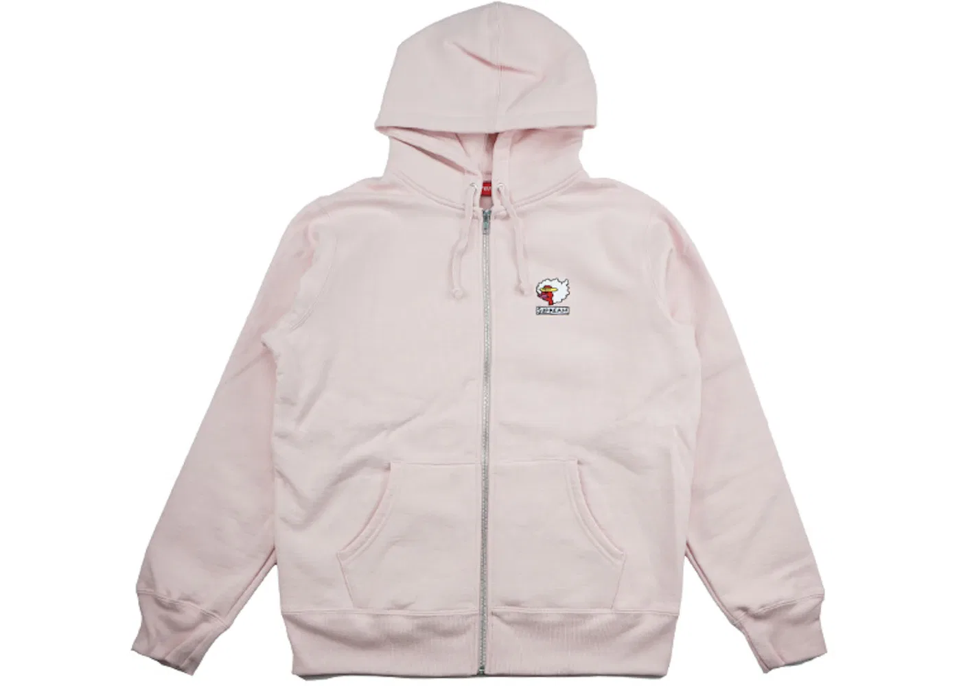 Мужской свитшот на молнии с принтом Supreme Gonz Ramm Zip Up, Pale Pink