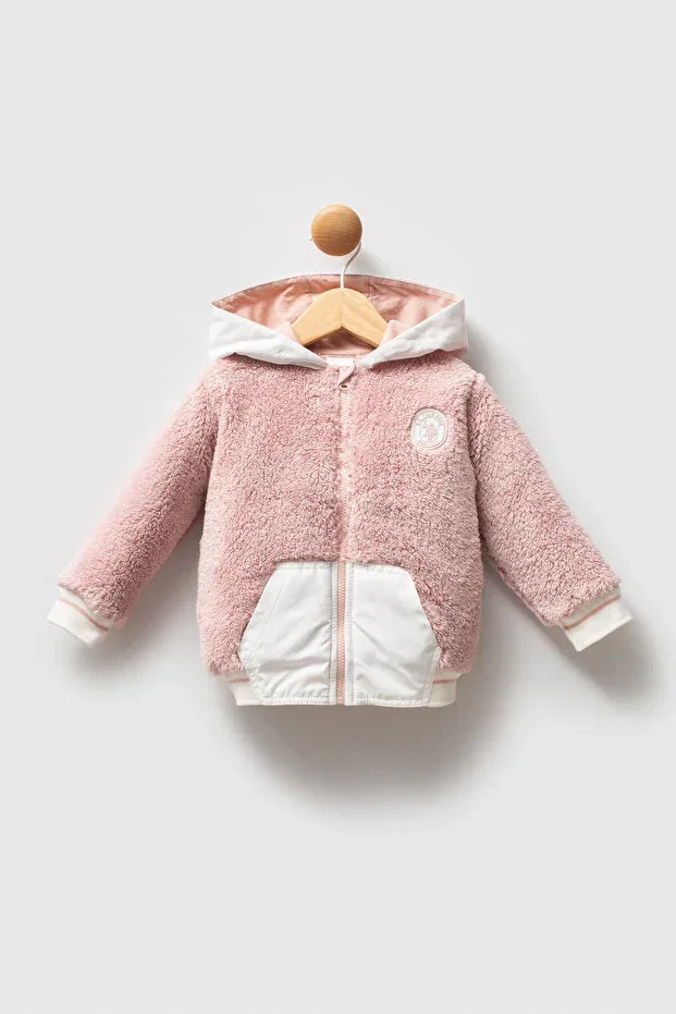 Детское зимнее пальто для девочек с капюшоном U.S. Polo Assn., Pink