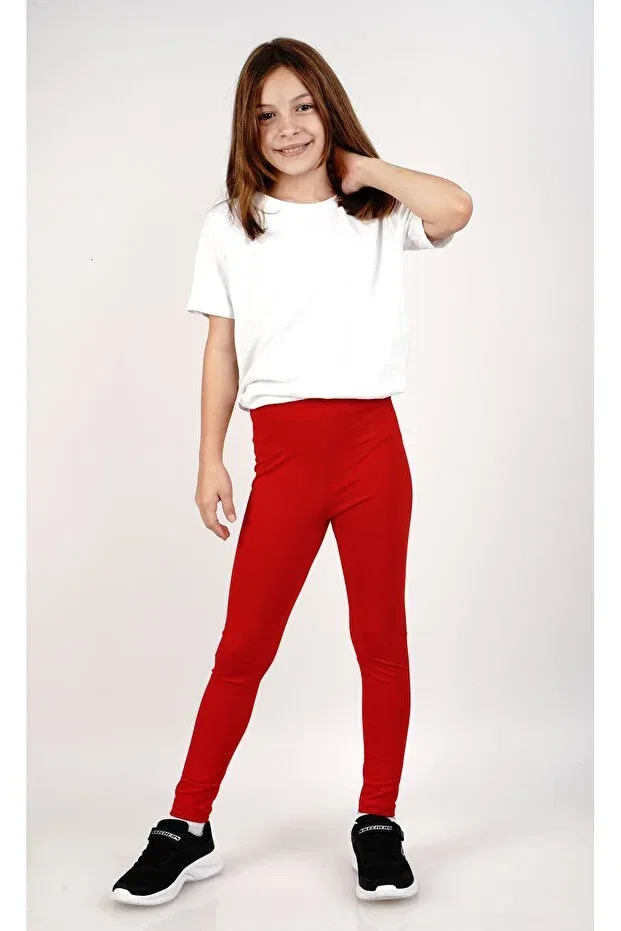 Детские леггинсы для девочек облегающие Lovella, Red