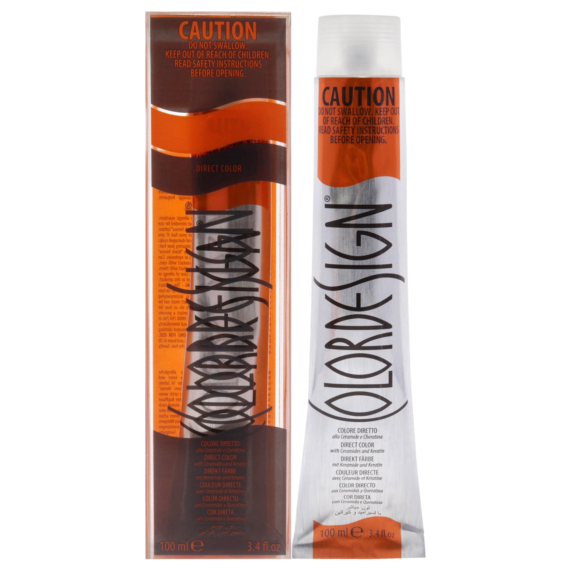 

Стойкая краска для волос прямого действия - 1 черный цвет от ColorDesign, подходит для мужчин и женщин - 3,4 унции (99 г)